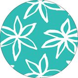 Bonateks Ronde digitaal bedrukte muismat, antislip onderkant, voor kantoor en thuis, diameter: 22 cm