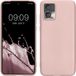kwmobile hoesje geschikt voor Motorola Edge 30 Neo - Hoesje voor smartphone - Back cover in metallic roségoud