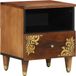 vidaXL Nachtkastje Honingbruin 40 x 33 x 46 cm Massief Mango Hout