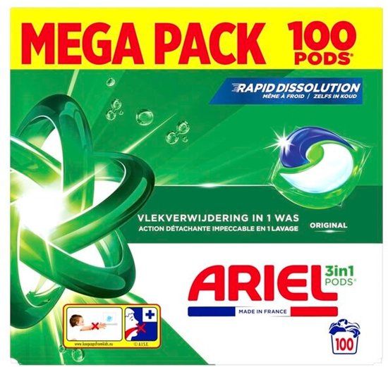 Ariel - Original 3-in-1 Pods - 100 Capsules