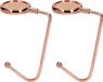 kwmobile 2x tassenhaken voor tafel - Set van draagbare tashangers - Tassenhangers voor tafel of kast - In roségoud