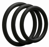 Doc Johnson OptiMALE C-Ring 3 Set Black Thin