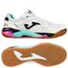 Joma Top Flex Plus In - Blanc/noir/turquoise/rose - Chaussures de futsal (Ic), pointure 40