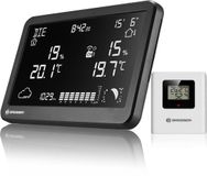 Bresser MeteoTemp TBH Weerstation - Thermo-/Hygrometer - Draadloos - Zwart