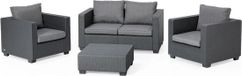 Allibert Salta Loungeset - Hoek loungeset - 4 zitplekken - Grafiet