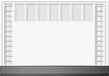 SIGEL H7365 Papieren bureau-onderlegger, 2-jaarkalender en weekplanner, kantoorontwerp, A2 (59,5 x 41 cm), met beschermstrip, zwart-wit, 40 vellen