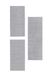 andiamo Bedomranding, polypropyleen, lichtgrijs, 2x 67x140 cm, 1x 67x200 cm
