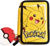 Pokémon etui met 2 vakken en inhoud – Pikachu design – Voor jongens en meisjes – Gevuld met stiften, potloden, liniaal en meer