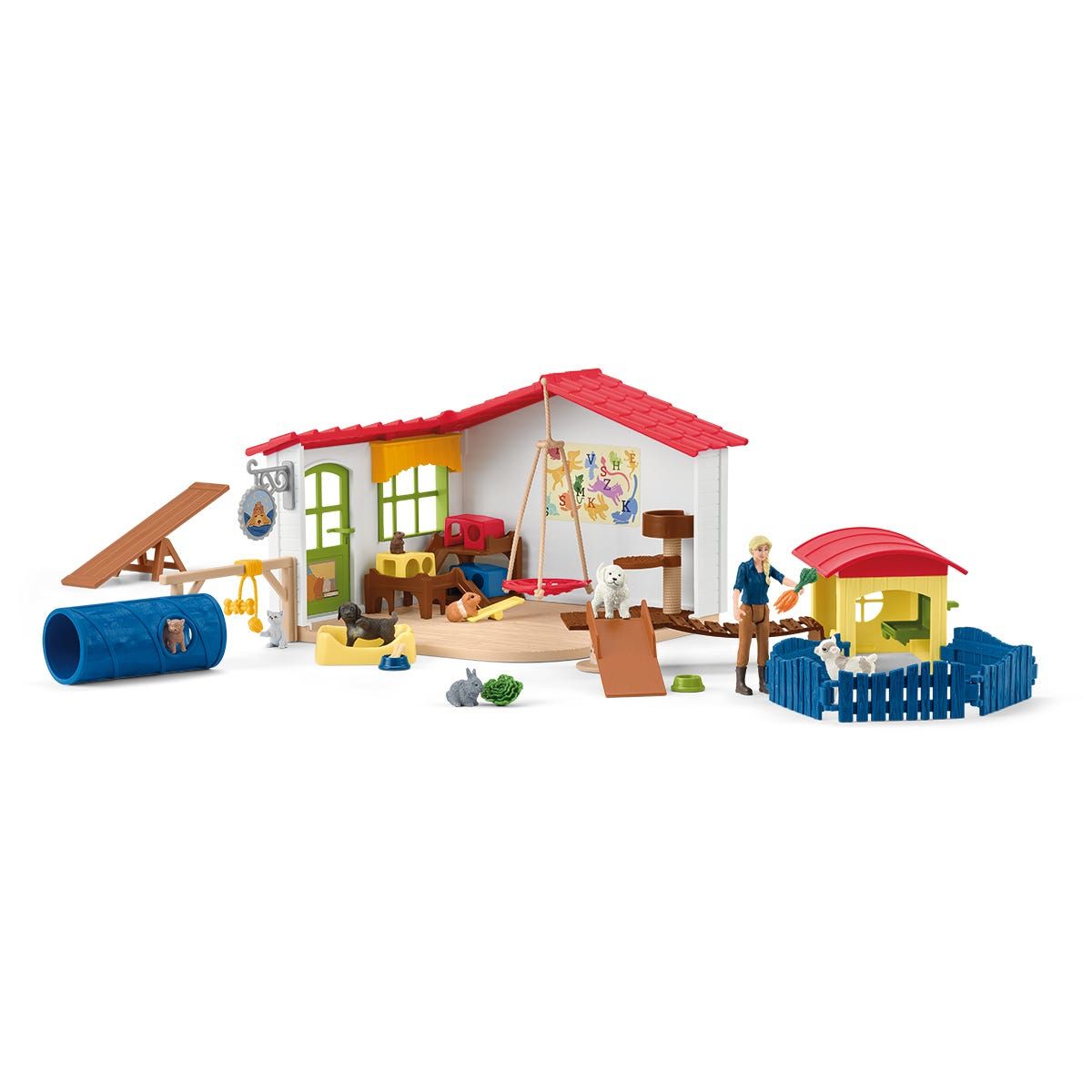 schleich FARM WORLD Dierenhotel - Boerderij Speelgoed Set - 42607