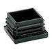 Micel Embout/Bouchon Terminal CNT03 Noir Polyéthylène Carré 33 x 35 x 24 mm (25 unités)