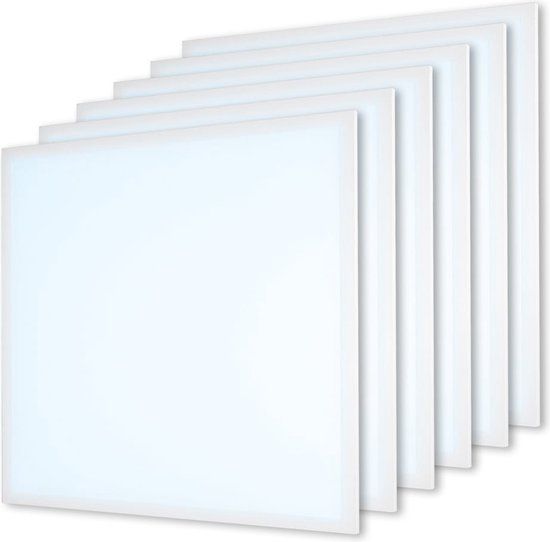 HOFTRONIC 6x LED Paneel - 60x60 cm - 36 Watt - 4860lm - 6500K daglicht wit
