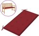 vidaXL Coussin de banc de jardin 100x50x3 cm Tissu Oxford bordeaux