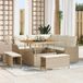 Prolenta Maison Exclusive - Ensemble de canapés de jardin, 8 pièces, en polyrotin beige