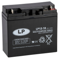 Landport LP12-18 - VRLA AGM Loodaccu - 12V 18 Ah - T3 terminal
