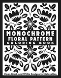 Monochrome Floral Pattern Coloring Book