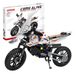CASAFUNY Motorfiets compatibel met Lego Technic, 1:8 City autospeelgoed, 434-delig model met roterende bandenstickers, verjaardagscadeau voor jongens en meisjes vanaf 8, 9, 10, 11, 12 jaar, wit