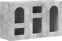 vidaXL Dressoir ELST Beton Grijs 100 x 35 x 59 cm Bewerkt hout