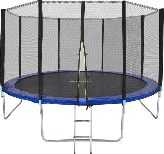 Tectake - Trampoline Garfunky - met veiligheidsnet - 396 cm - 403520