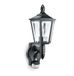 Steinel L15 S Buitenlamp, zwart, wandlamp met 180 graden bewegingsmelder, max. 10 m bereik, klassiek design