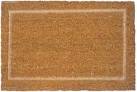Merkloos Relaxdays Deurmat kokos - 60x40 cm - met rand - antislip
