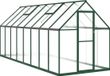 vidaXL Serre met basisframe 445x169x195 cm aluminium groen