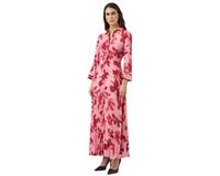 Yas Savanna Lange Jurk Met 3/4 Mouwen Roze S Vrouw