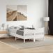 vidaXL Bedframe Massief Grenenhout Wit 120x200 cm
