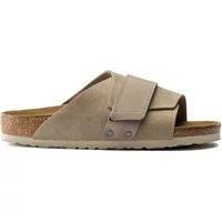 Birkenstock Kyoto Taupe Suede Narrow Fit Unisex Slippers Size 40