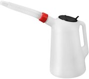 Lampa Olie Maatkan 2L met Flexibele Tuit en Dop, HDPE Brandstof- en Oliekan Bestand tegen Diesel, Benzine, Olie en Zuren
