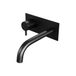 Brauer Black Edition Robinet de lavabo encastrable avec bec courbé et plaque de recouvrement Modèle B2 Noir mat