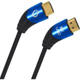 OEHLBACH D1C42533 HDMI Kabel - 3m - Zwart/Blauw - HDMI 2.1