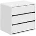 Ladekast Habitdesign Ladekast met drie laden in mat wit, 60 cm x 57 cm x 44 cm