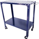 Relaxdays Mobiele Lastafel - Staal - Blauw - 91,5x88x46 cm