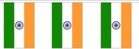 Merkloos / Sans marque Shoppartners Bv India vlaggenlijn/slinger - 300 cm - polyester stof - landen versiering - feestartikelen