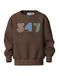 NAME IT Sweatshirt 'NMMOLAV' lichtblauw / bruin / lichtgroen