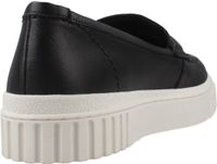CLARKS Mayhill Cove Zwarte Leren Teenslippers voor Dames - Maat 40