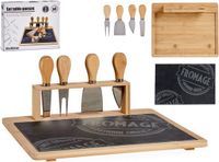 bigbuy Home Degustatieset Kaasplank Bamboe Raad van bestuur (5 pcs)