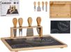 bigbuy Home Degustatieset Kaasplank Bamboe Raad van bestuur (5 pcs)