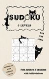 Sudoku for travel with 3 Levels – Easy, Medium & Hard | Relax Anywhere with Fun Cat Illustrations and Curious Facts: Sudoku Puzzles in Pocket Size | ... Cat Illustrations and Fun Facts on Every Page