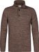 Petrol Industries Heren Gemêleerde sweater millfield - Bruin - Maat M