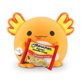 Snackles Axolotl (Maruchan) Super Sized 35 cm, van ZURU Knuffelig Squishy Comfort 35 cm pluche met licentiesnack merkaccessoire (Axolotl)