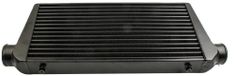 Intercooler avant - Intercooler turbo universelle - Type à ailettes tubulaires - Noyau de 60x30x7,6 cm - Connexions de 7,6 cm - Noir