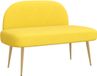 vidaXL Banc de jardin avec dossier Jaune clair 110 x 60 x 76 cm