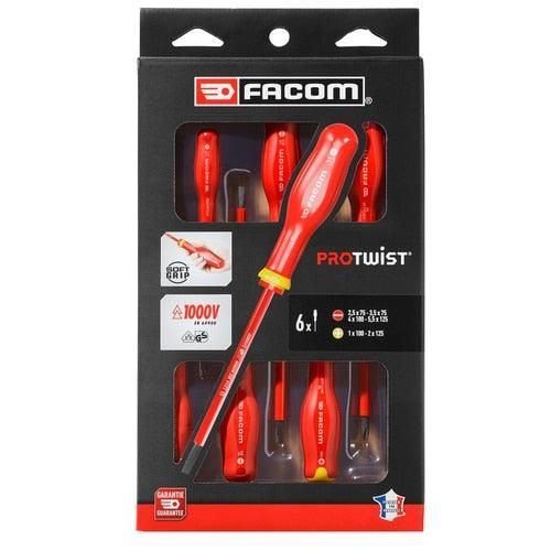 FACOM Set van 6 1000V Schroevendraaiers - ATPVE.J6PB - 3662424096914