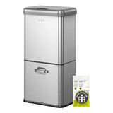 EKO Sensor Recycling Keukenbak, Soft-Close, 32L+18L, Roestvrij staal