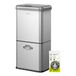 EKO Sensor Recycling Keukenbak, Soft-Close, 32L+18L, Roestvrij staal