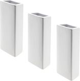 Merkloos Pakket van 8x stuks radiator luchtbevochtigers bak / waterverdampers wit 21 cm