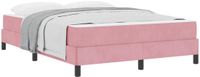 vidaXL Boxspringbed met matras Roze 140 x 200 cm Stof
