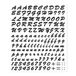 4R Quattroerre.it - 1231 - letterset, deelbaar, zwart