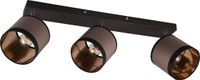 RL LIVE YOUR LIGHT REALITY DAVOS Spot Zwart mat - taupe 3x E14 Kantelbaar